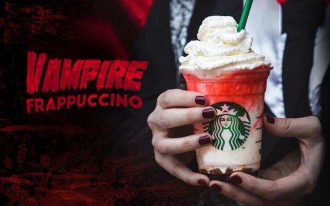 Pour halloween starbucks lance le vampire frappuccino