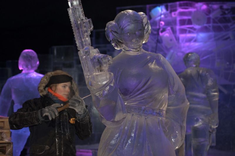 Le Festival de Sculpture de Glace de Liège célèbre Star Wars #12