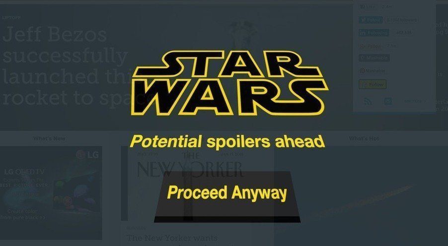 Cette extension Chrome vous protège des Spoilers sur Star Wars Episode VII