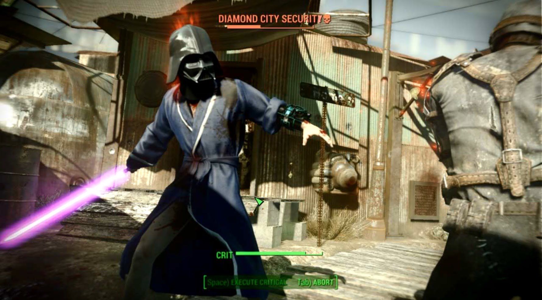 Fallout 4 : ce mod permet de jouer avec un sabre laser #2