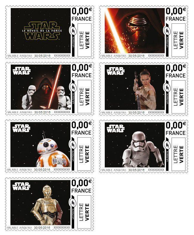 Star Wars : des timbres à l'image des héros de la saga #2