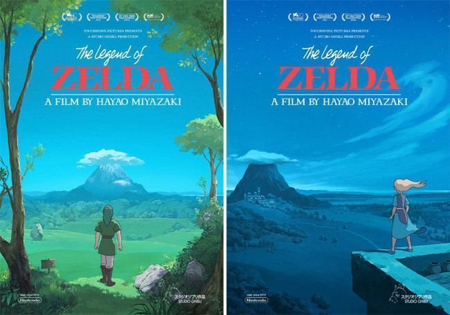 Legend of Zelda : 3 posters du film façon Miyazaki