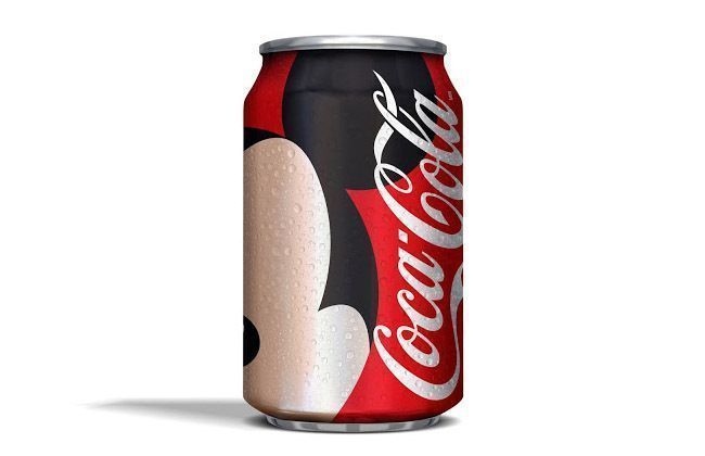 6 superbes canettes de Coca-Cola avec des personnages Disney stylisés #2
