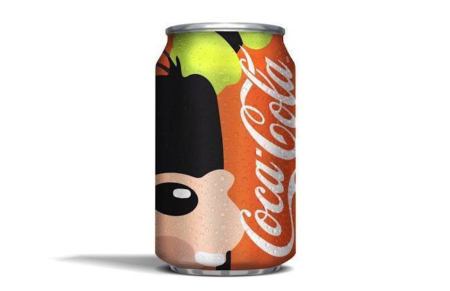 6 superbes canettes de Coca-Cola avec des personnages Disney stylisés #6
