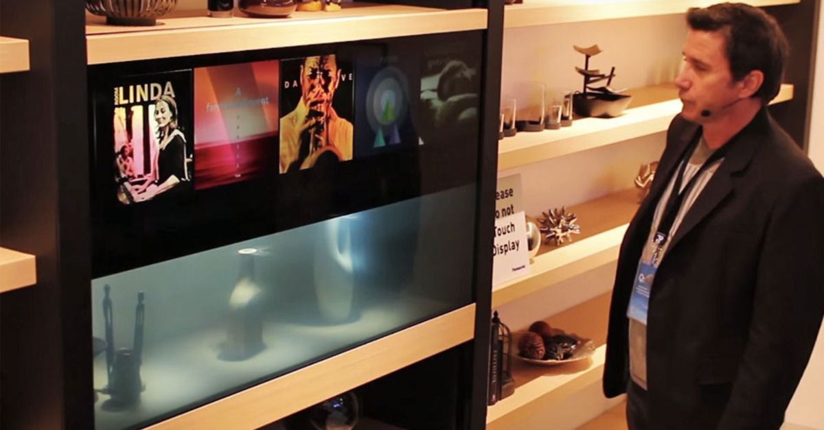 Un téléviseur Panasonic qui devient transparent