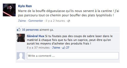 Quand Kylo Ren discute avec ses potes sur Facebook #2