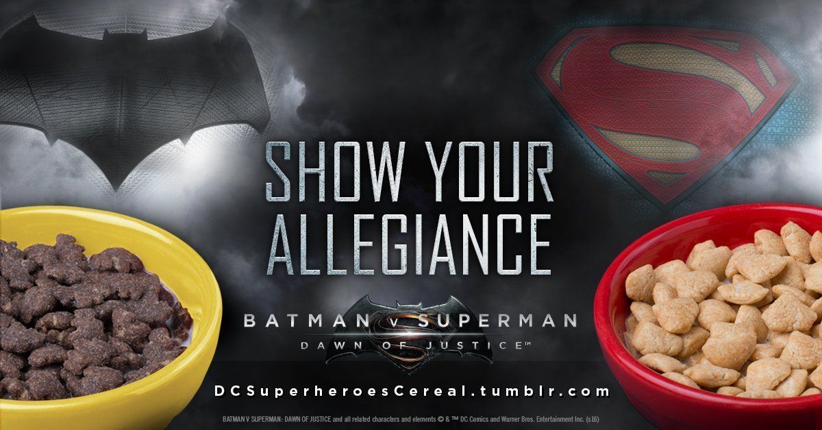 Batman v Superman : choisis ton camp avec des céréales