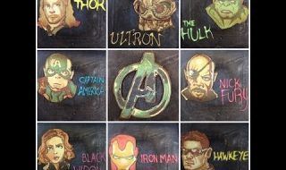 Il dessine les Avengers avec des crêpes