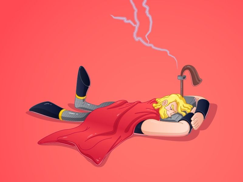 Quand les super héros font la sieste #8