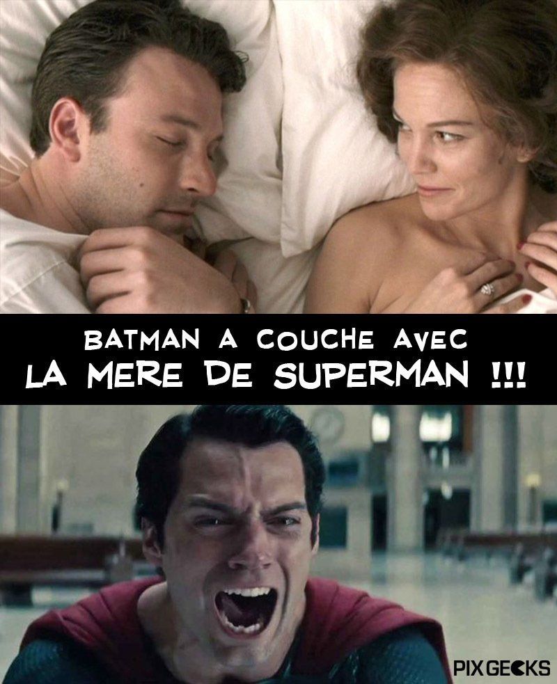 Batman v Superman : ils se battent car Batman a couché avec la mère de Superman