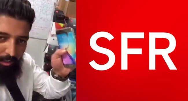 2 employés SFR se filment en train de détruire le mobile d'un client