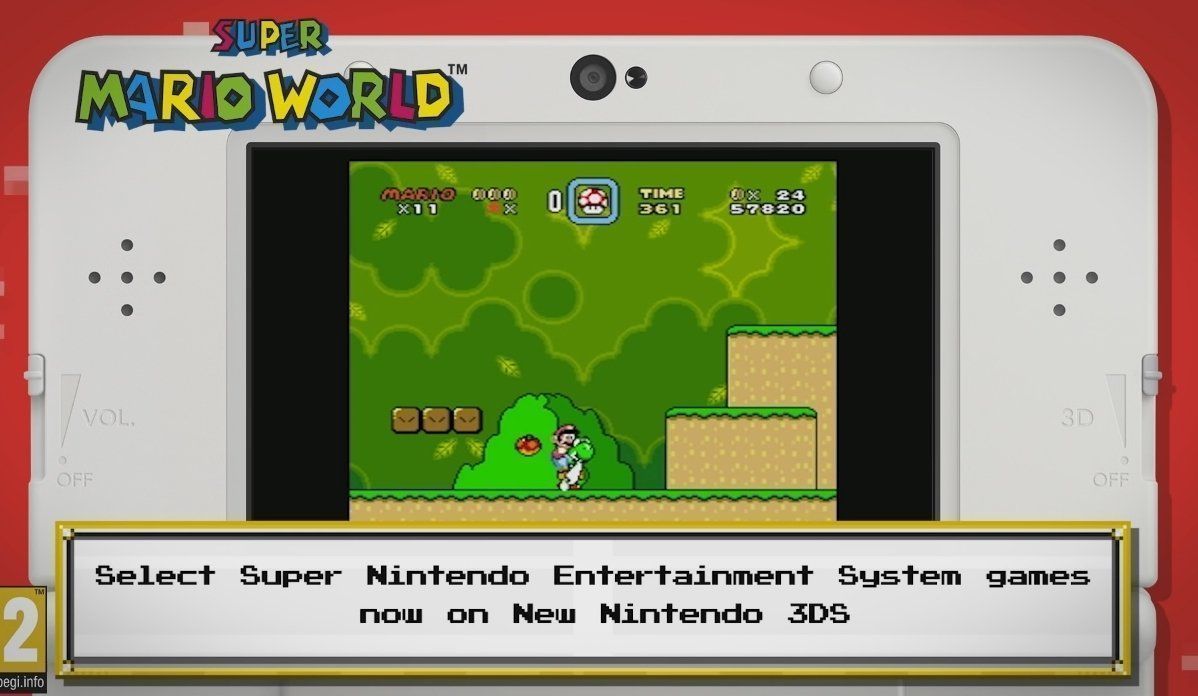 Vous pouvez désormais jouer aux jeux Super Nintendo sur 3DS