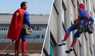 Des super-héros rendent visite aux enfants malade de l'hôpital Necker