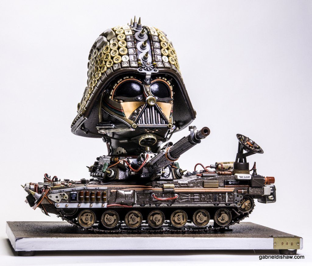 Star Wars : de fabuleuses sculptures fabriquées avec des matériaux recyclés #29