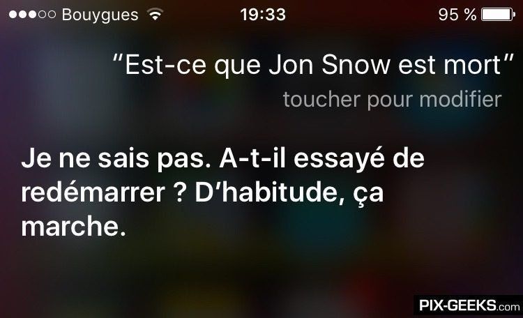 Siri aussi est fan de Game Of Thrones #12