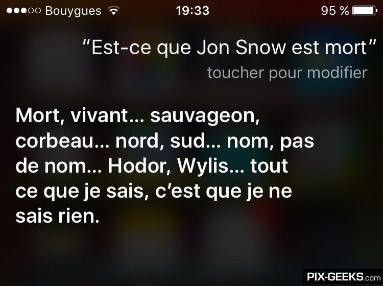 Siri aussi est fan de Game Of Thrones #11