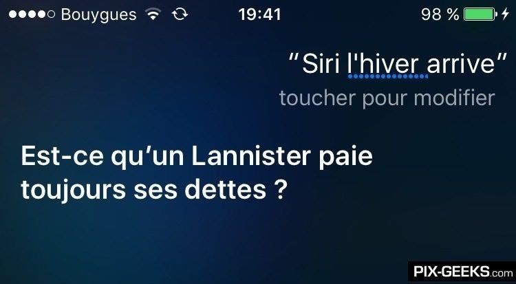 Siri aussi est fan de Game Of Thrones #14