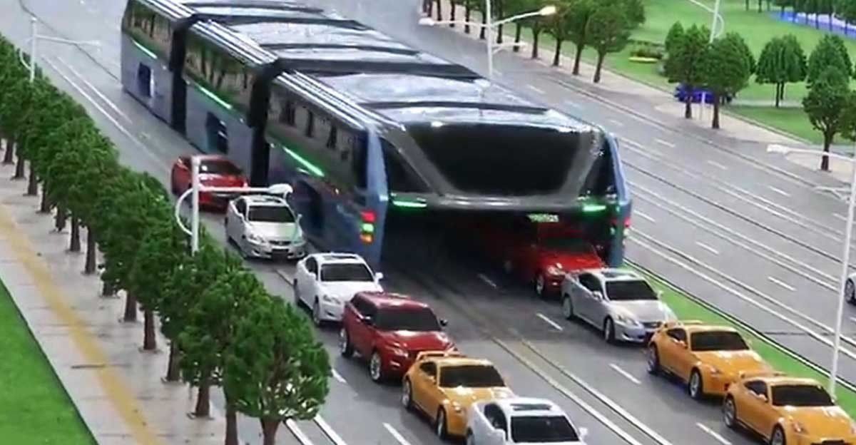 Transit Elevated Bus : un monstre urbain qui enjambe tout sur son passage