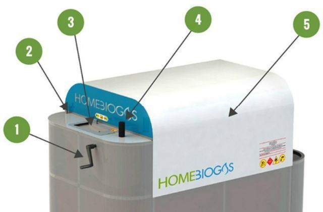 L'appareil de recyclage Bio-digesteur TG1 transforme vos déchets ménagers en gaz naturel