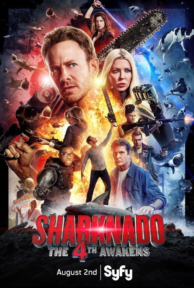 Sharknado 4 : une bande annonce avec des tornades de vaches et des requins en flammes #4