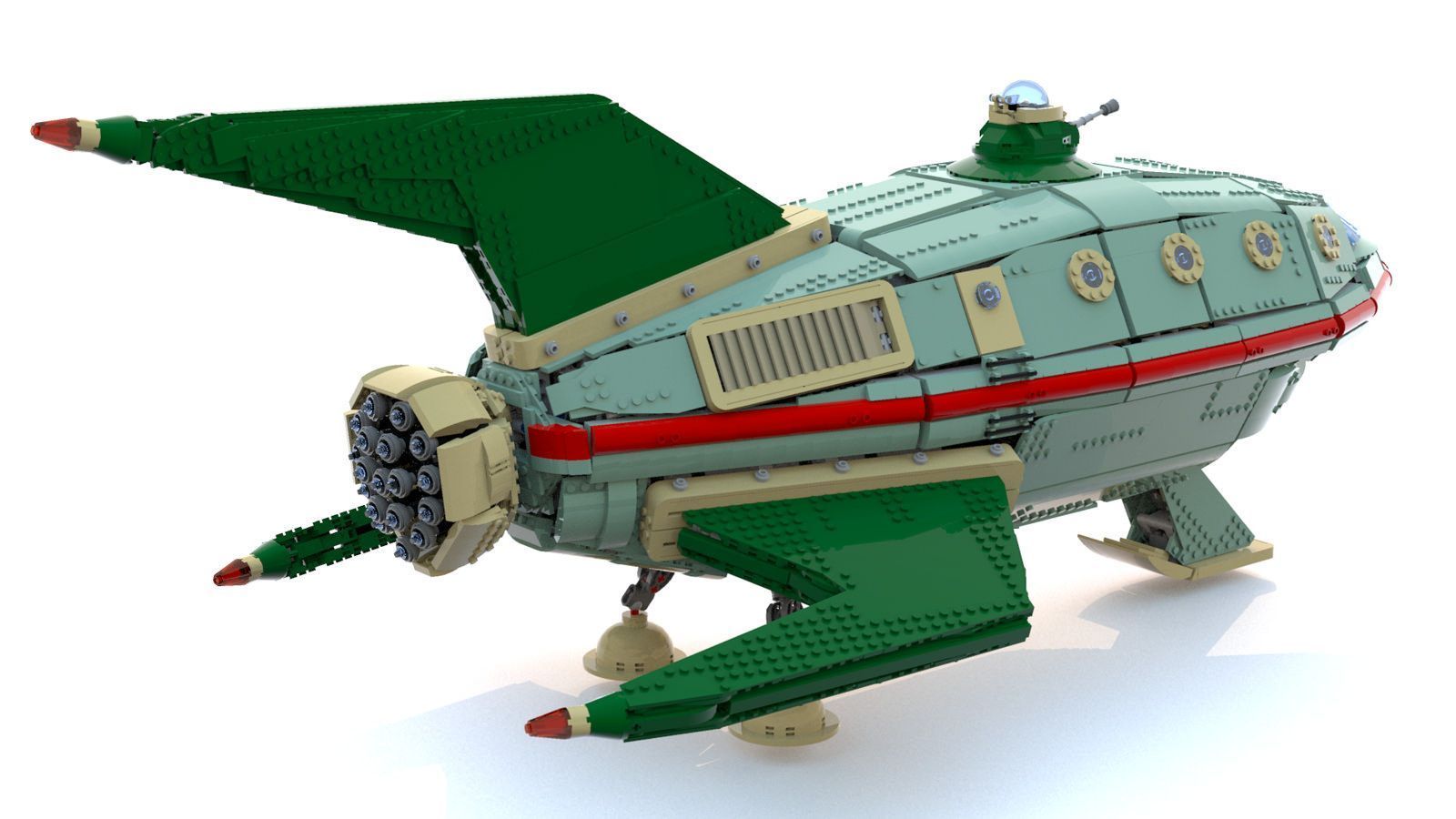 LEGO : une réplique du vaisseau de Futurama d'un mètre de long #6
