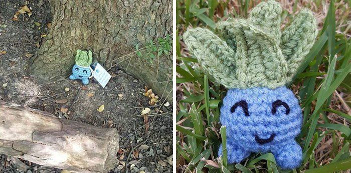 Pokémon GO : Elle tricote des Pokémons en laine qu'elle cache près de Pokéstops #8
