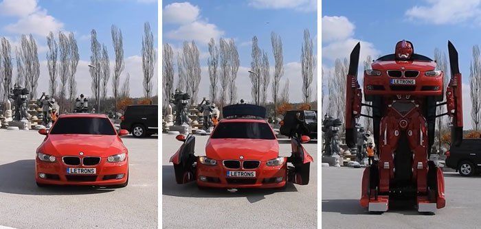 Un vrai Transformers BMW qui se transforme, bouge et parle