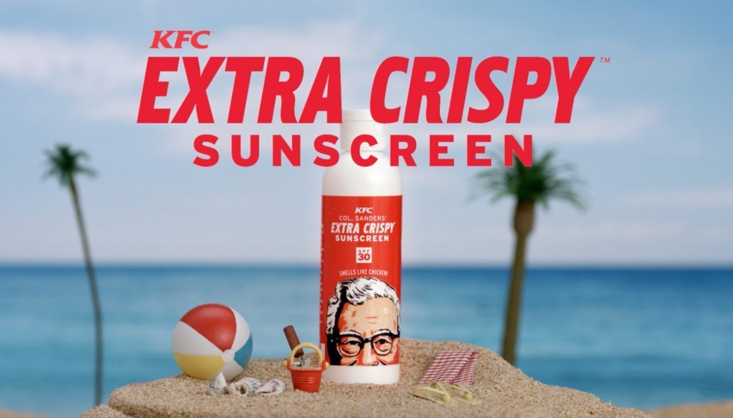 Crème solaire KFC : pour sentir bon le poulet grillé à la plage