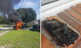 Son Galaxy Note 7 explose et détruit sa Jeep