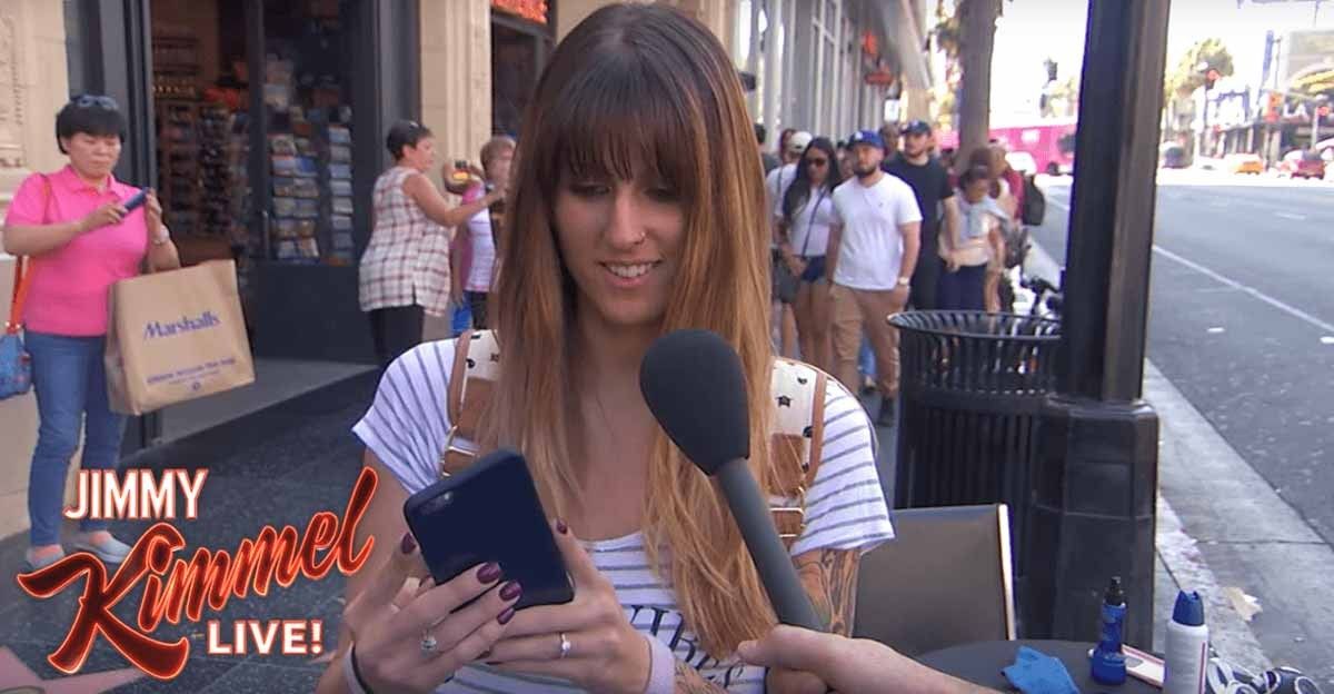 iPhone 7 : Jimmy Kimmel piège des fans Apple avec leur propre smartphone