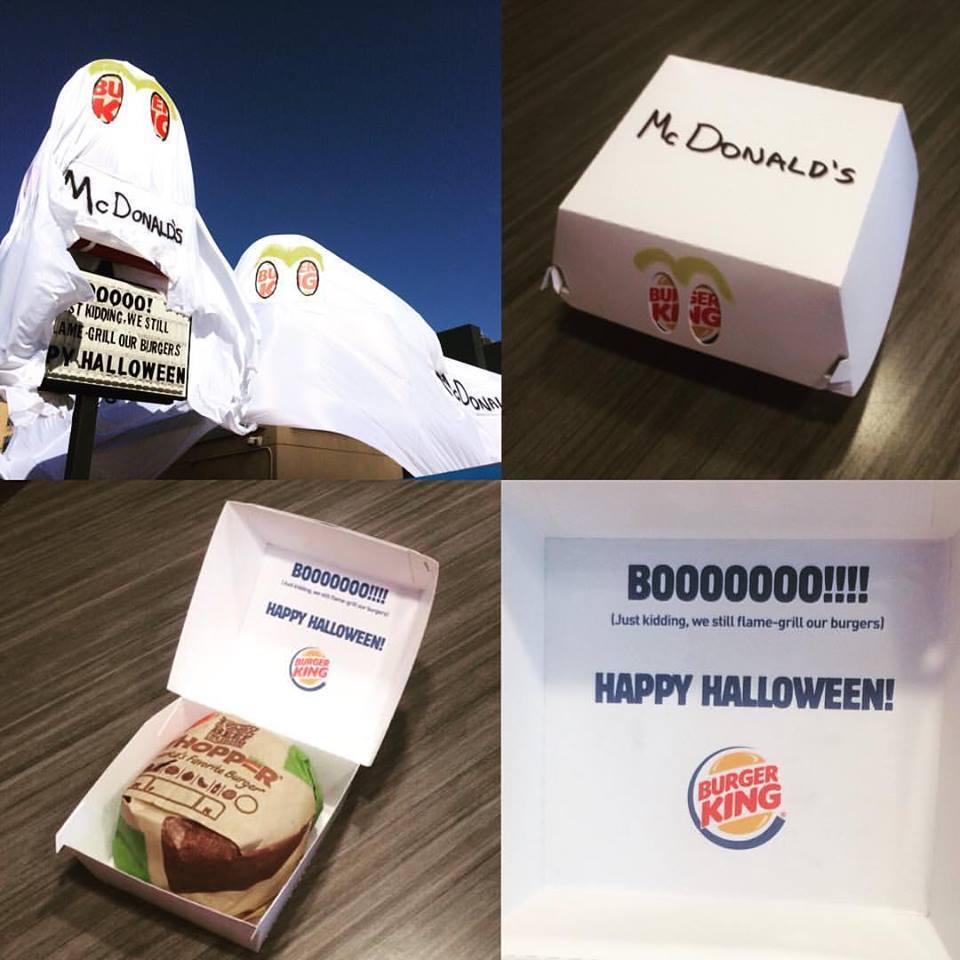Burger King trolle McDonald's pour halloween #4