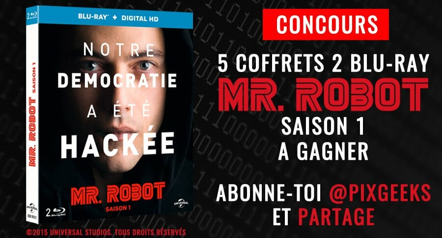 Concours Mr Robot Saison 1 : 5 coffrets Blu-Ray à gagner