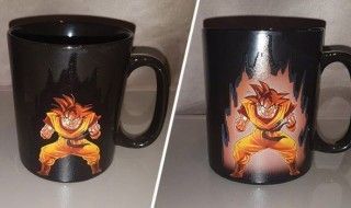 Ce mug Dragon Ball Z transforme Sangoku en Super Guerrier quand votre café est chaud