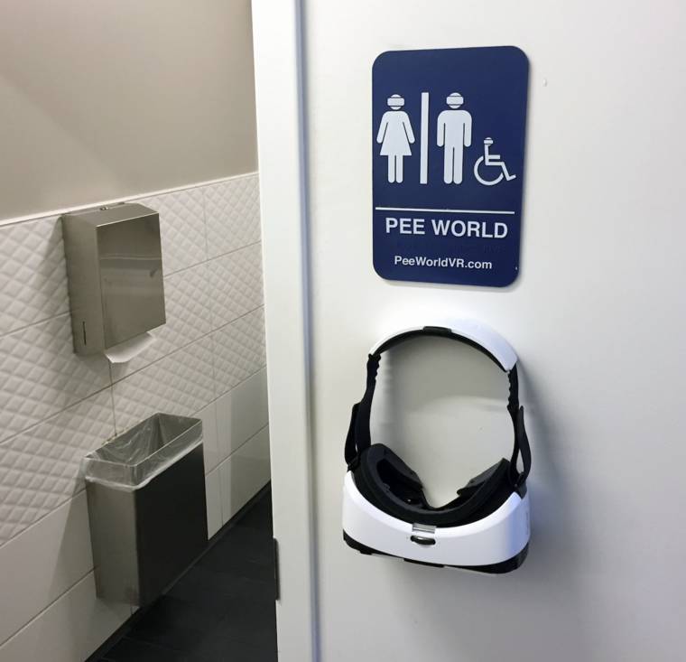 Avec Pee World VR urinez en Réalité Virtuelle dans des endroits surréalistes !