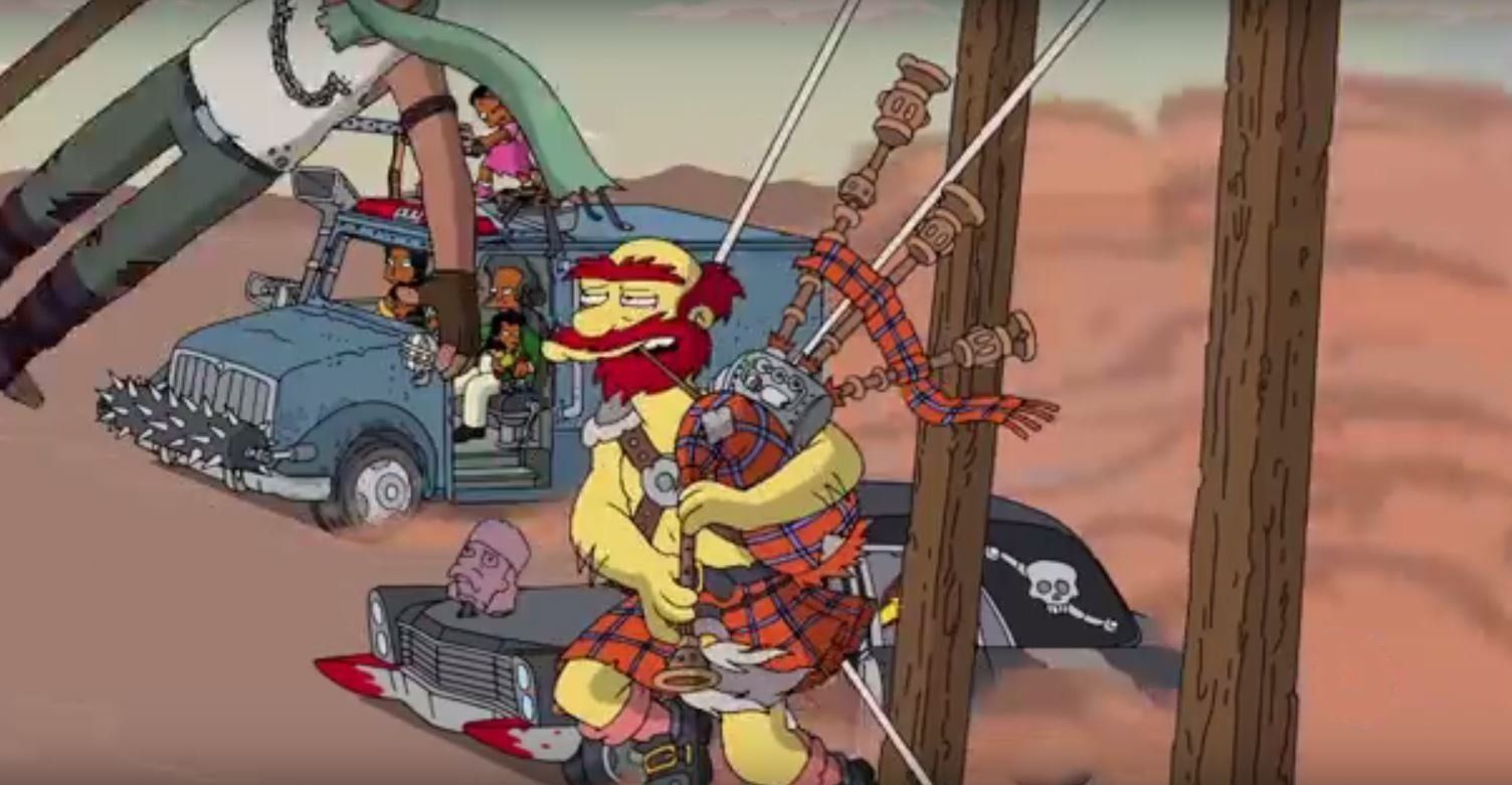 Les Simpson parodient Mad Max pour leur 600ème épisode #2