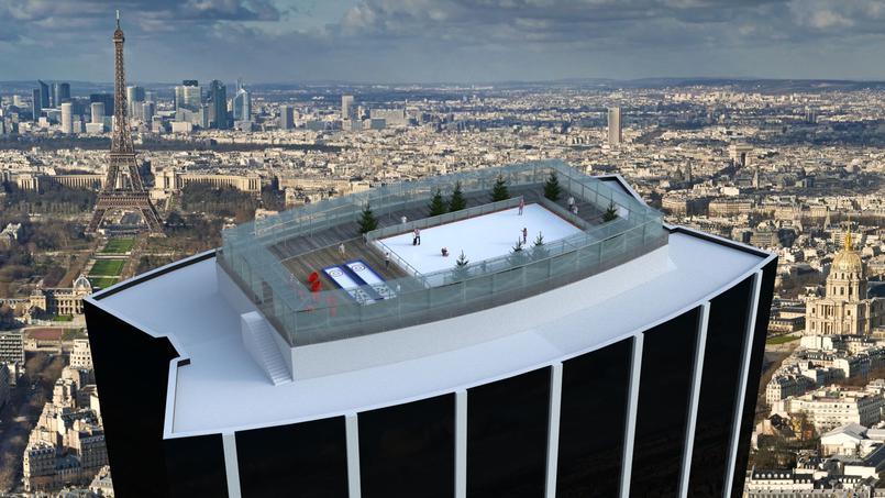 La Tour Montparnasse accueillera une patinoire de 210 m² sur son toit