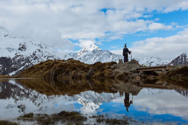 Un photographe visite la Nouvelle-Zélande déguisé en Gandalf #6