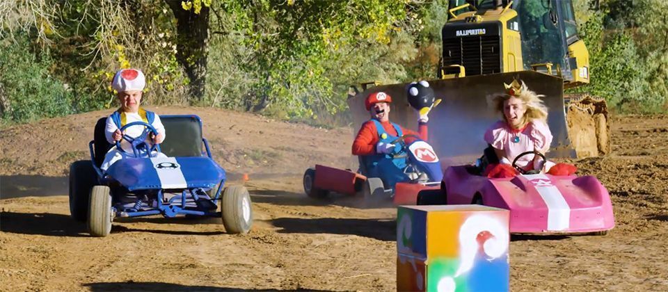 Il recrée une course de Mario Kart en conditions réelles