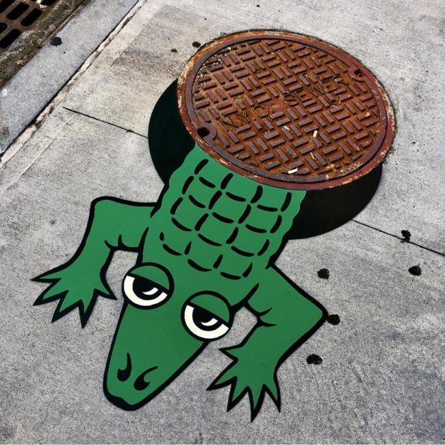 Street art : un artiste utilise le mobilier urbain de New York comme terrain de jeu #5
