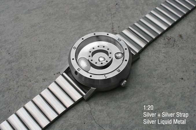 Inspirée des films Terminator, cette montre fonctionne avec du métal liquide #5