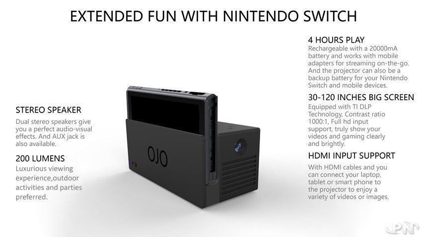 Nintendo Switch : Ojo transforme votre dock en videoprojecteur #2