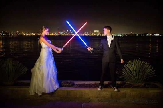 Des fans de Star Wars se marient sur le thème de la saga