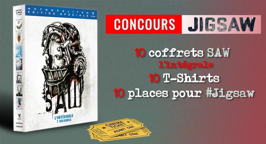🎁 Concours Jigsaw : une avalanche de cadeaux à gagner pour la sortie du film #2