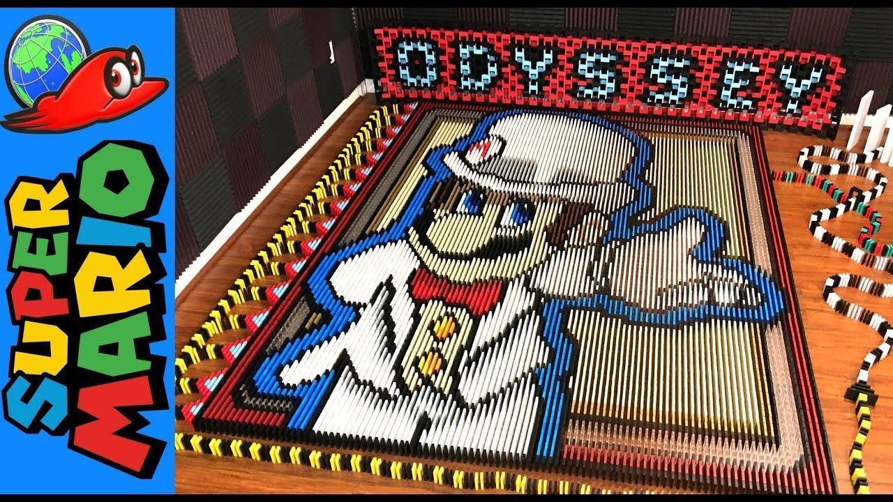 Super Mario Odyssey : 150.000 dominos tombent pour fêter la sortie du jeu