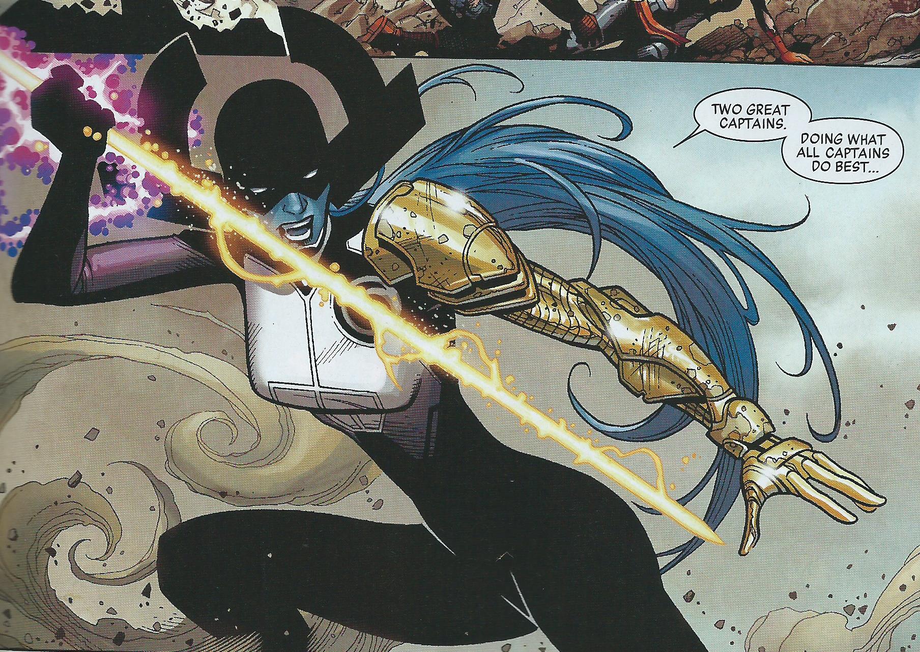 Avengers Infinity War : qui est le personnage qui envoie une lance sur Captain America ? #3