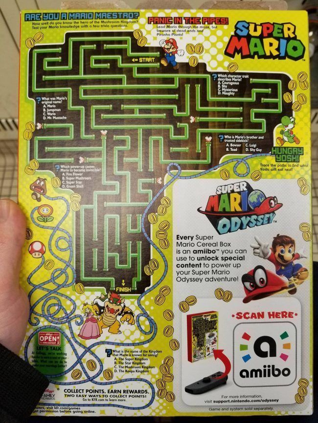 Super Mario Cereal : des céréales amiibo pour Super Mario Odyssey #3