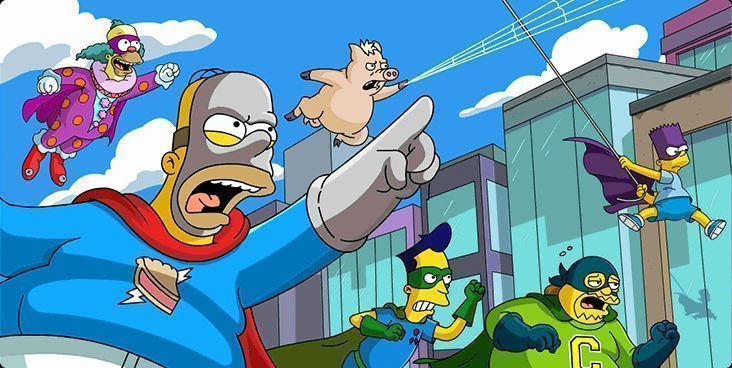 Les Simpson sont dans la 2ème scène post-générique d'Avengers Infinity War