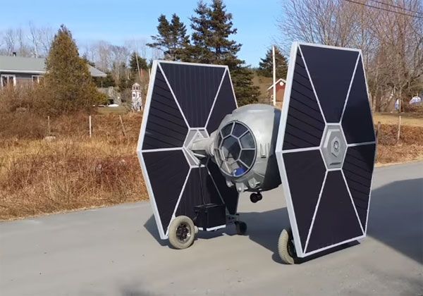 Star Wars : un fan fabrique son Tie-fighter téléguidé