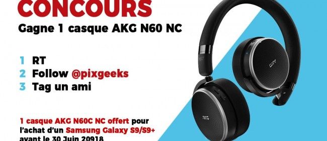 Concours : 1 casque AKG N60 NC Wireless à gagner avec Samsung