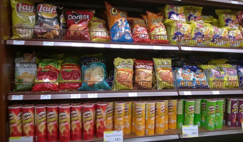 Les paquets de chips contiennent en moyenne 43% d'air